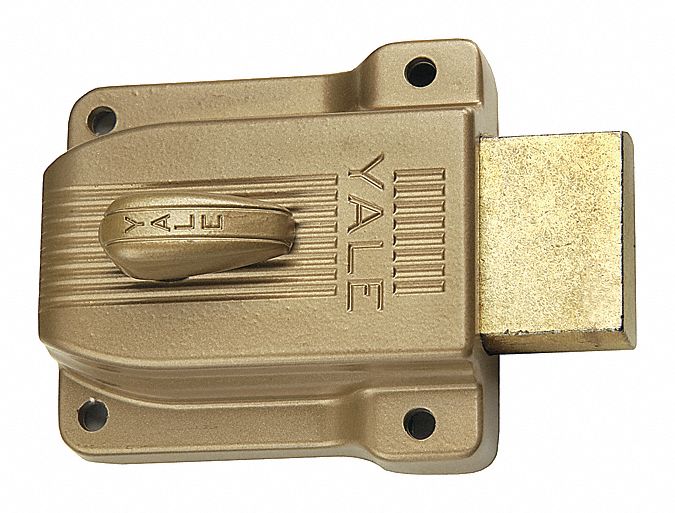 Yale Brass Rim Lock Heavy Duty For Door Thickness 1 3 8 To 2 1