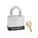 LOCKOUT PADLOCK, KEYED DIFFERENT, STEEL, STANDARD BODY, BLACK