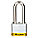 LOCKOUT PADLOCK, KEYED DIFFERENT, STEEL, STANDARD BODY, EXTENDED, YELLOW