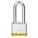 LOCKOUT PADLOCK, KEYED DIFFERENT, STEEL, STANDARD BODY, EXTENDED, YELLOW