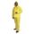 3-PIECE RAINSUIT WITH DETACHABLE HOOD, YELLOW, S, PVC, 13.8 MIL