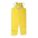 FIRE-RESISTANT RAIN BIB OVERALLS, NYLON, 2XL, YELLOW, 31½ X 50, SNAPS