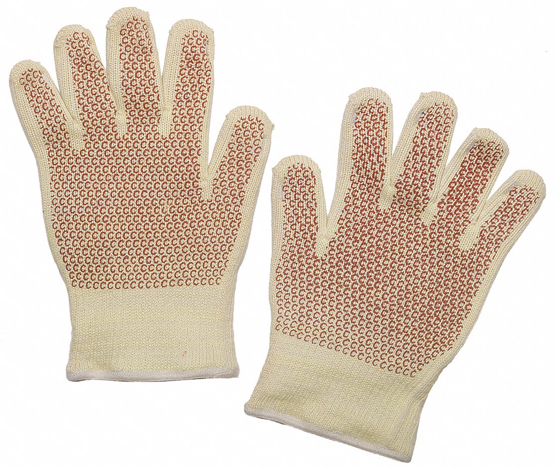 CONDOR Heat Resistant Gloves, Kevlar®/Cotton, Men's XL, 400°F Max. Temp ...