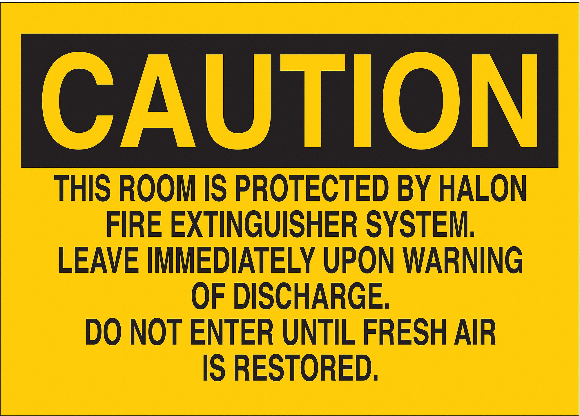 FIRE EQUIPMENT SIGN, CAUTION, ALUMINUM, 7 IN X 10 IN, WITH MOUNTING HOLES, NOT RETROREFLECTIVE