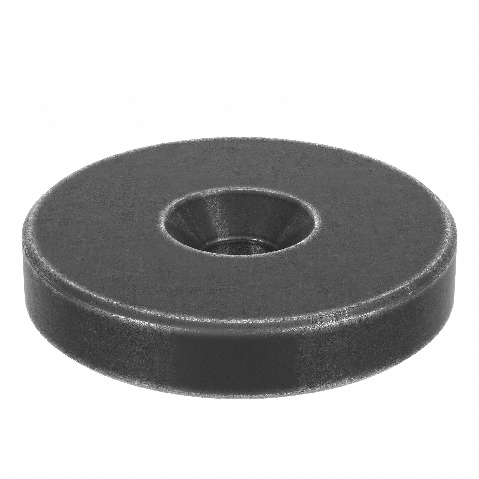 COUNTERSUNK WASHER, FOR #10 SCREW, STEEL, BLACK OXIDE, 0.203 IN MAX ID, 5 PK