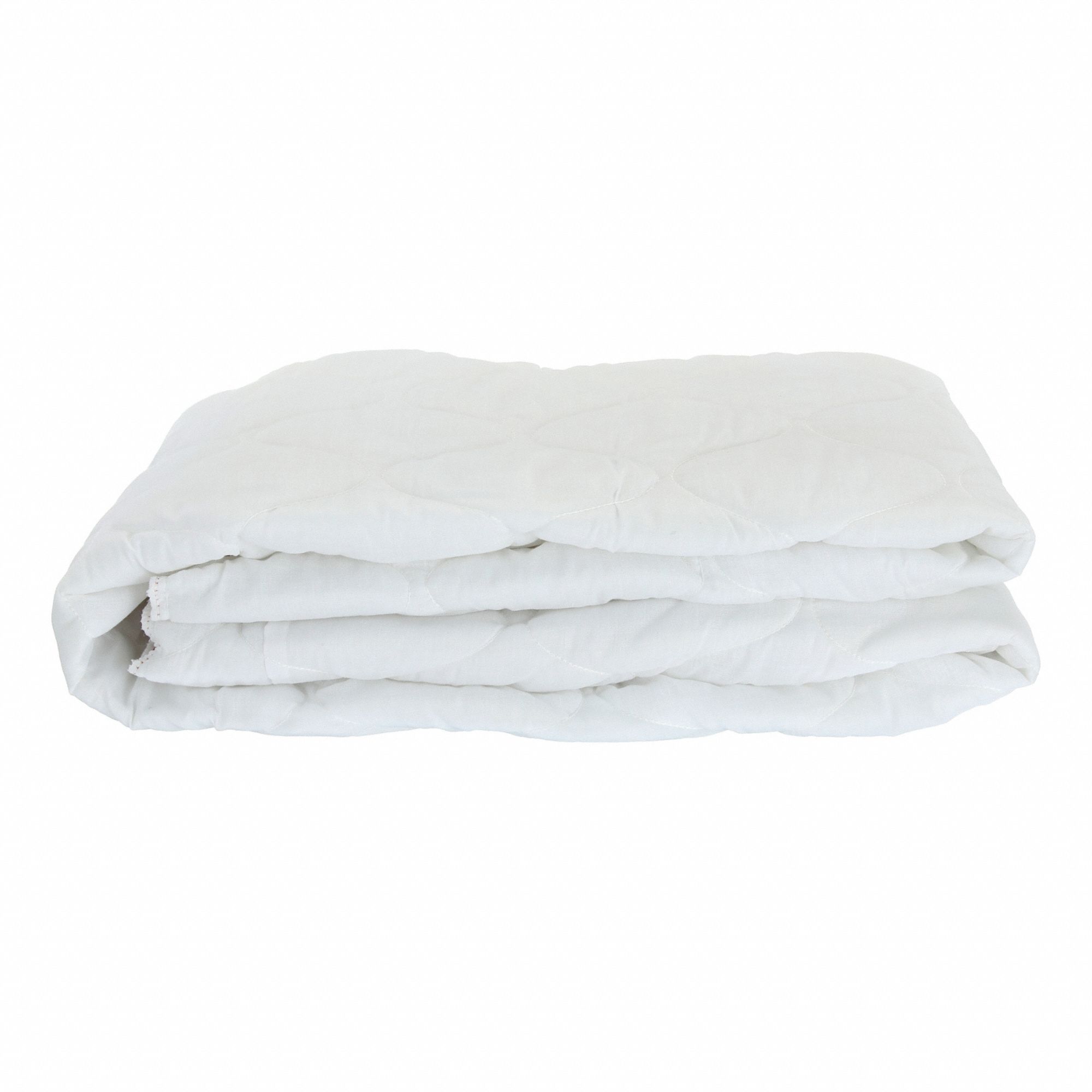 Mattress Pad: Twin XL, 80 in Overall Lg, 39 in Overall Wd, White, 5 oz Fabric Wt, 5 oz