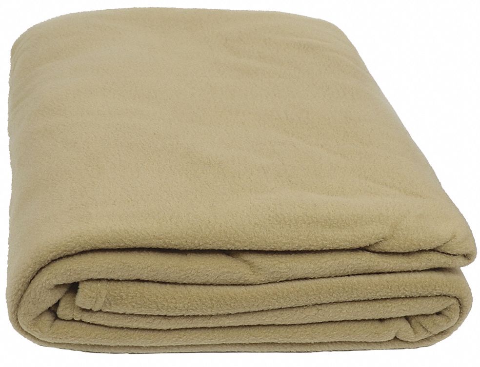 Registry Ribbed Polar Fleece Blanket, Tan, Queen, Polyester Blankets, Blankets, Bed and Bath Linens, Open Catalog