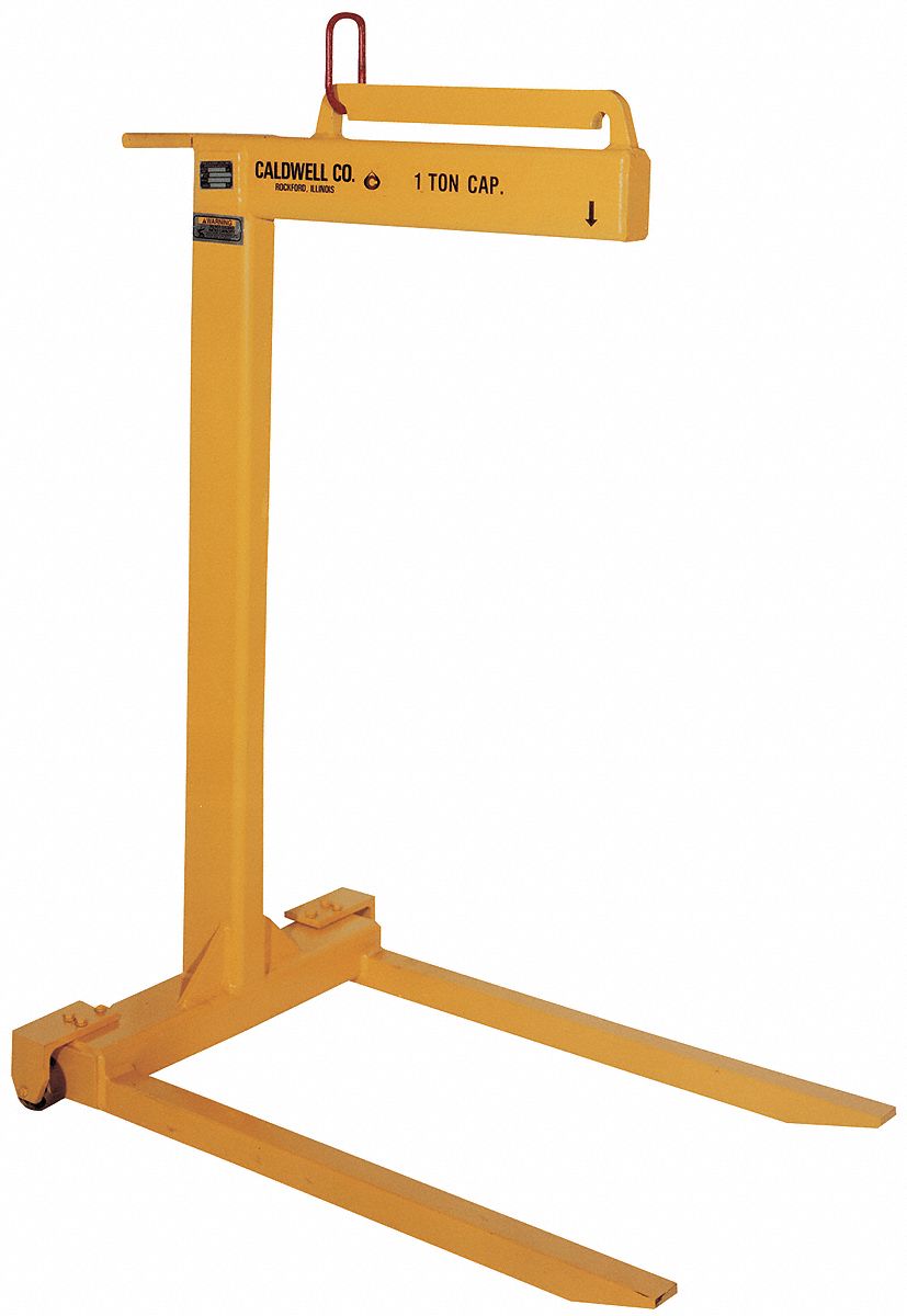 CALDWELL, Wheeled Pallet Lifter, 4,000 lb Max Load Capacity, Wheeled Pallet Lifter 5TAE793W2
