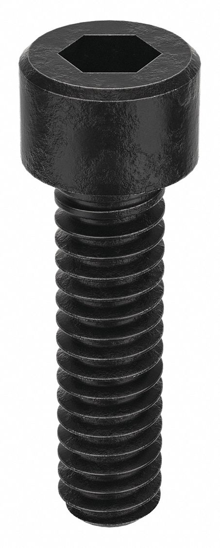 Socket Head Cap Screw: #3-48 Thread Size, 3/8 in Lg, Std, Black Oxide, Alloy Steel, 100 PK