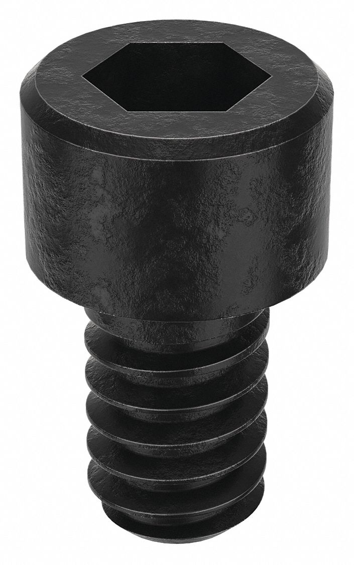 Socket Head Cap Screw: #4-40 Thread Size, 3/16 in Lg, Std, Black Oxide, Alloy Steel, 100 PK