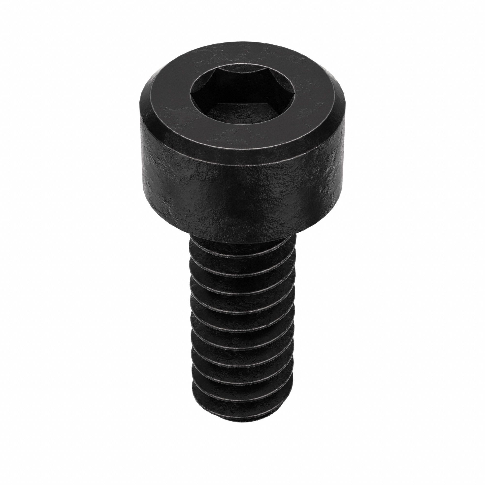 Socket Head Cap Screw: #6-32 Thread Size, 3/8 in Lg, Std, Black Oxide, Alloy Steel, 100 PK