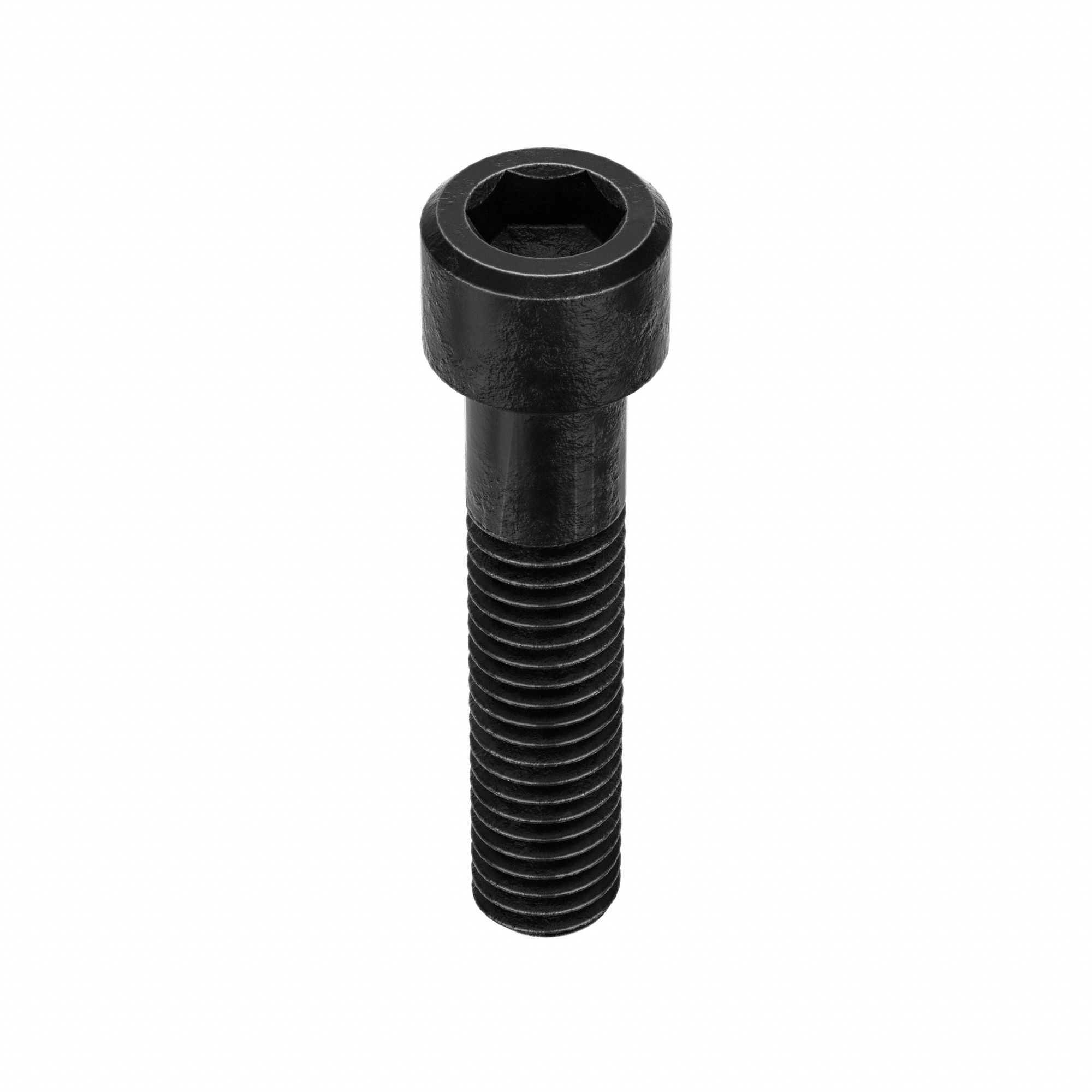 Socket Head Cap Screw: 3/8"-16 Thread Size, 1 3/4 in Lg, Std, Black Oxide, Alloy Steel, 50 PK