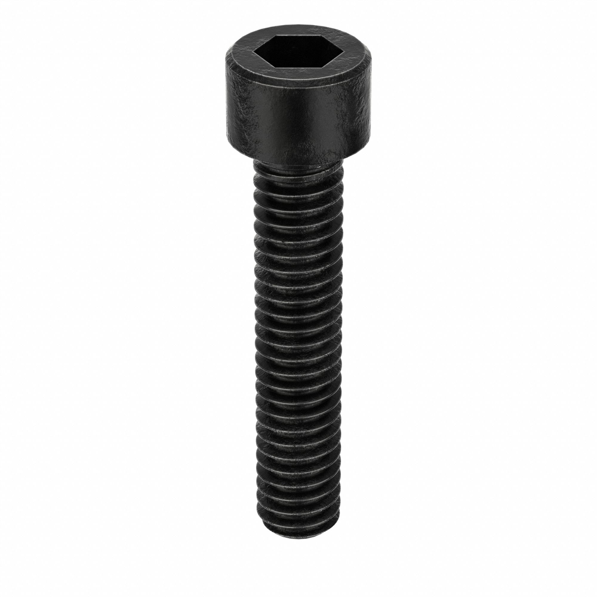 Socket Head Cap Screw: #1-72 Thread Size, 3/8 in Lg, Std, Black Oxide, Alloy Steel, 100 PK