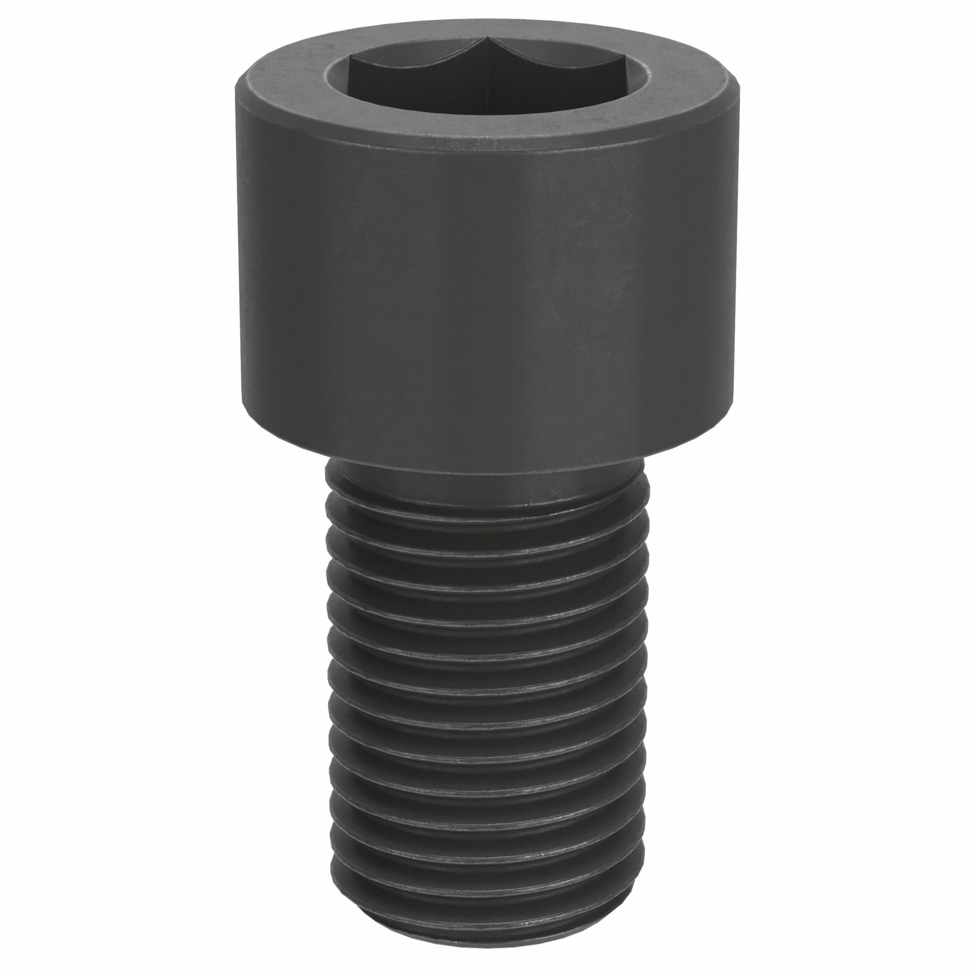Socket Head Cap Screw: 3/8"-24 Thread Size, 5/8 in Lg, Std, Black Oxide, Alloy Steel, 100 PK
