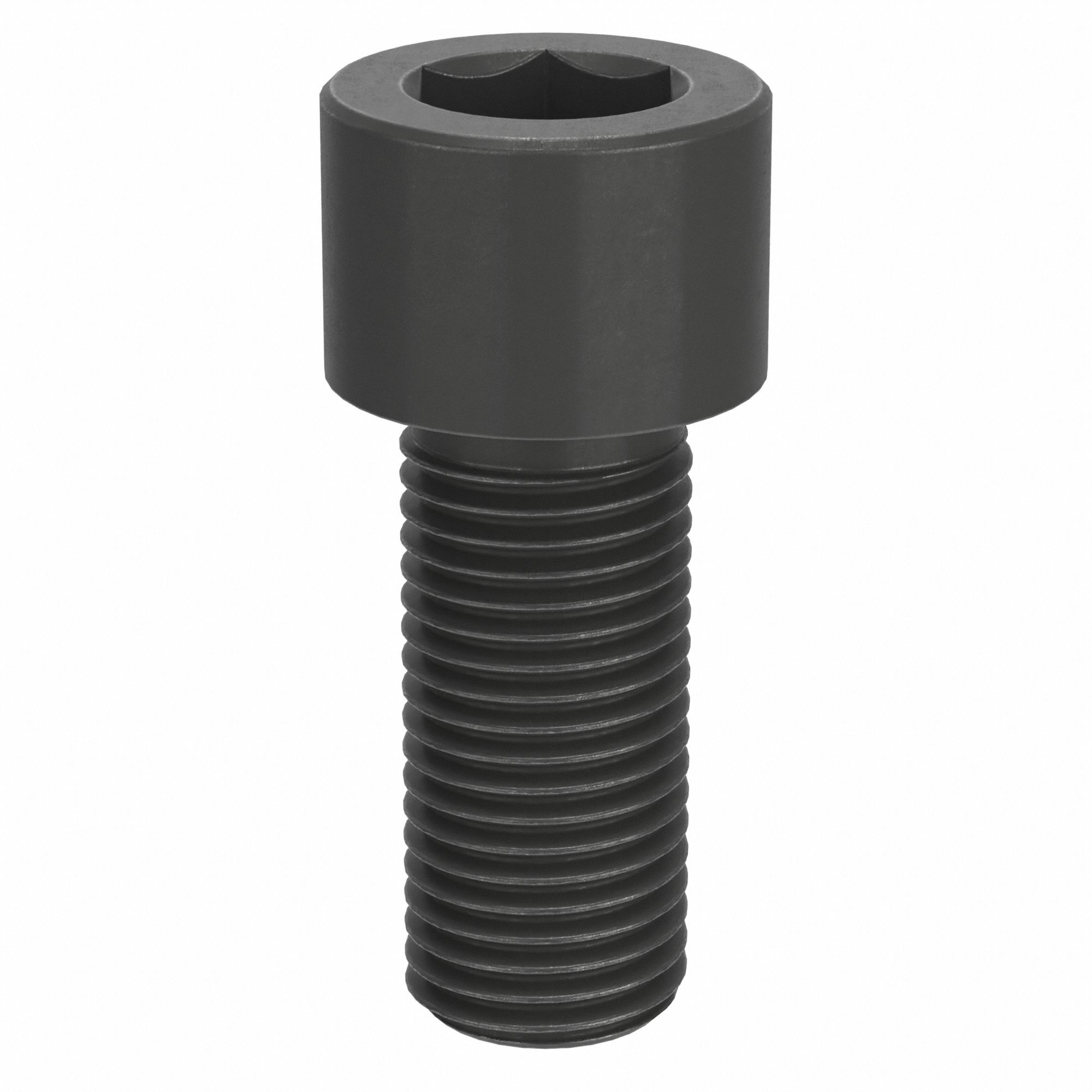 Socket Head Cap Screw: 3/8"-24 Thread Size, 7/8 in Lg, Std, Black Oxide, Alloy Steel, 100 PK