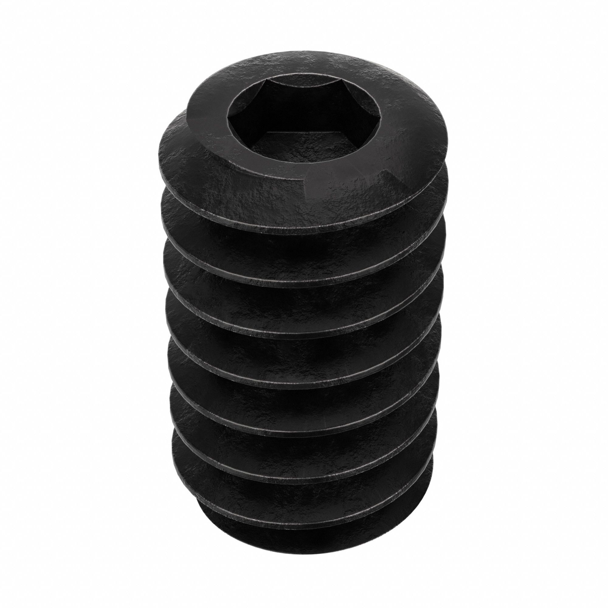 Socket Set Screw: #6-32 Thread Size, 1/4 in Overall Lg, Cup pt, Alloy Steel, Black Oxide, 100 PK