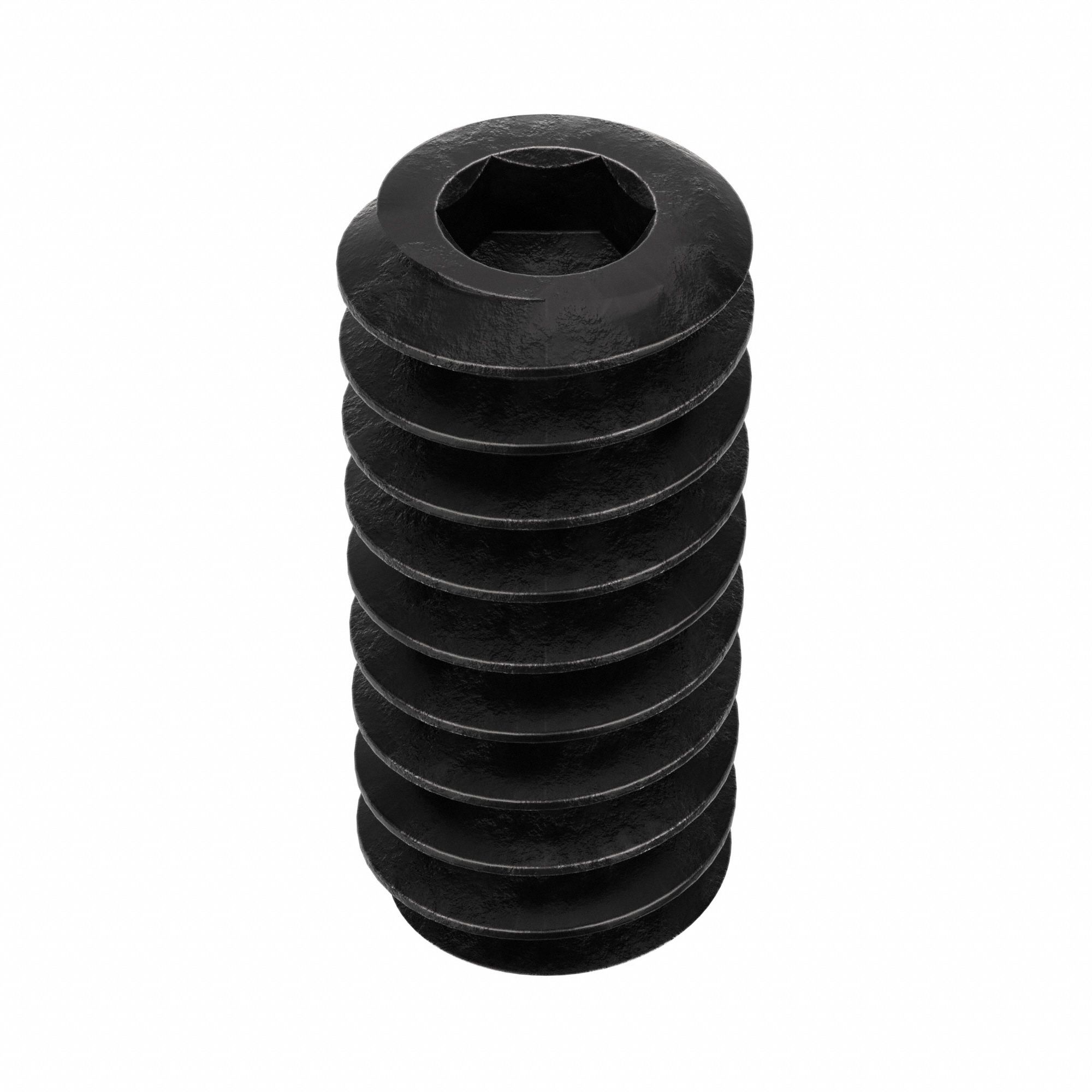 Socket Set Screw: #6-32 Thread Size, 5/16 in Overall Lg, Cup pt, Alloy Steel, Black Oxide, 100 PK