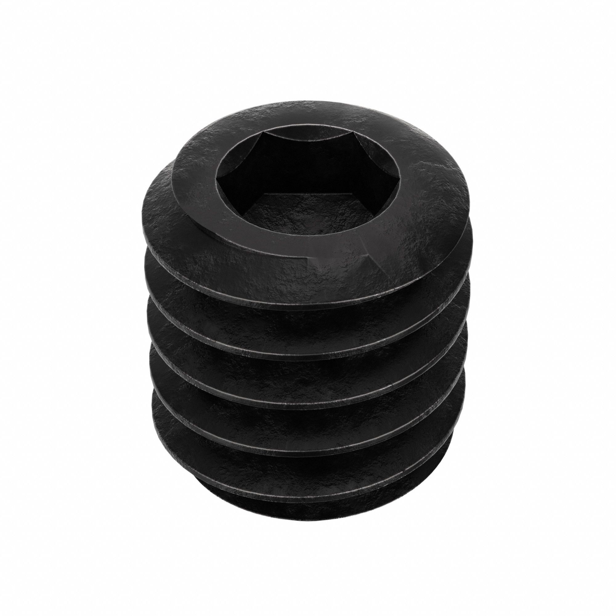 Socket Set Screw: #8-32 Thread Size, 3/16 in Overall Lg, Cup pt, Alloy Steel, Black Oxide, 100 PK