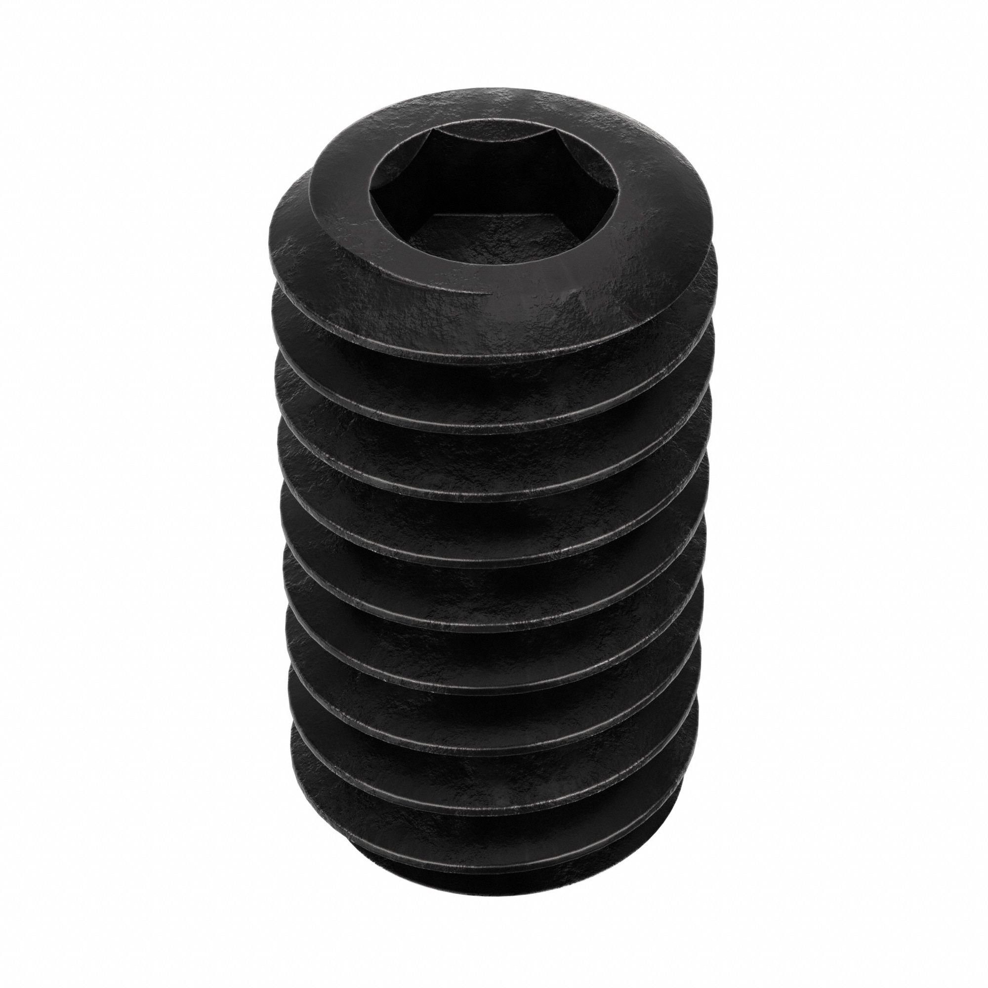 Socket Set Screw: #8-32 Thread Size, 5/16 in Overall Lg, Cup pt, Alloy Steel, Black Oxide, 100 PK