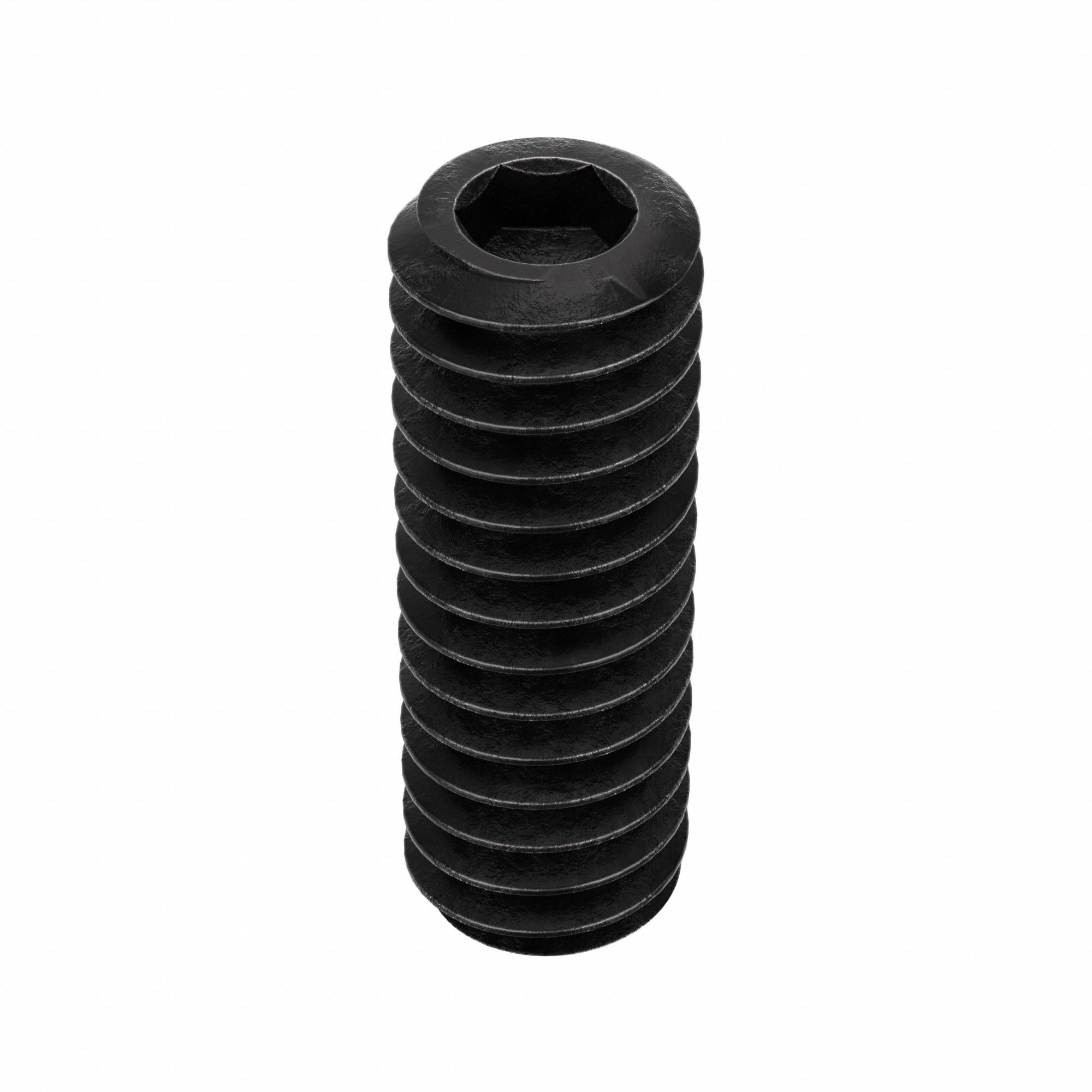 Socket Set Screw: 1/4"-20 Thread Size, 3/4 in Overall Lg, Cup pt, Alloy Steel, Black Oxide, 100 PK