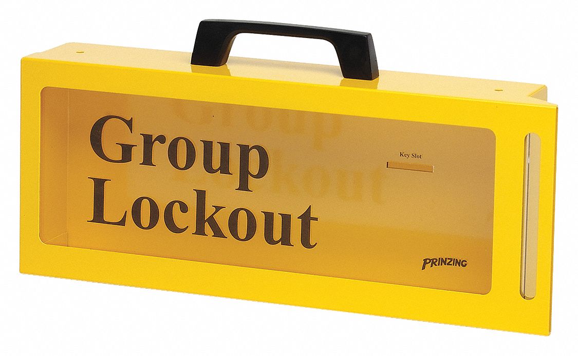5TB21 - Group Lockout Box 10 Locks Max Yellow