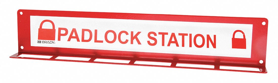 Padlock Station: Padlock Station, No Padlocks, Padlock Station, Padlock Station, Wall Mount
