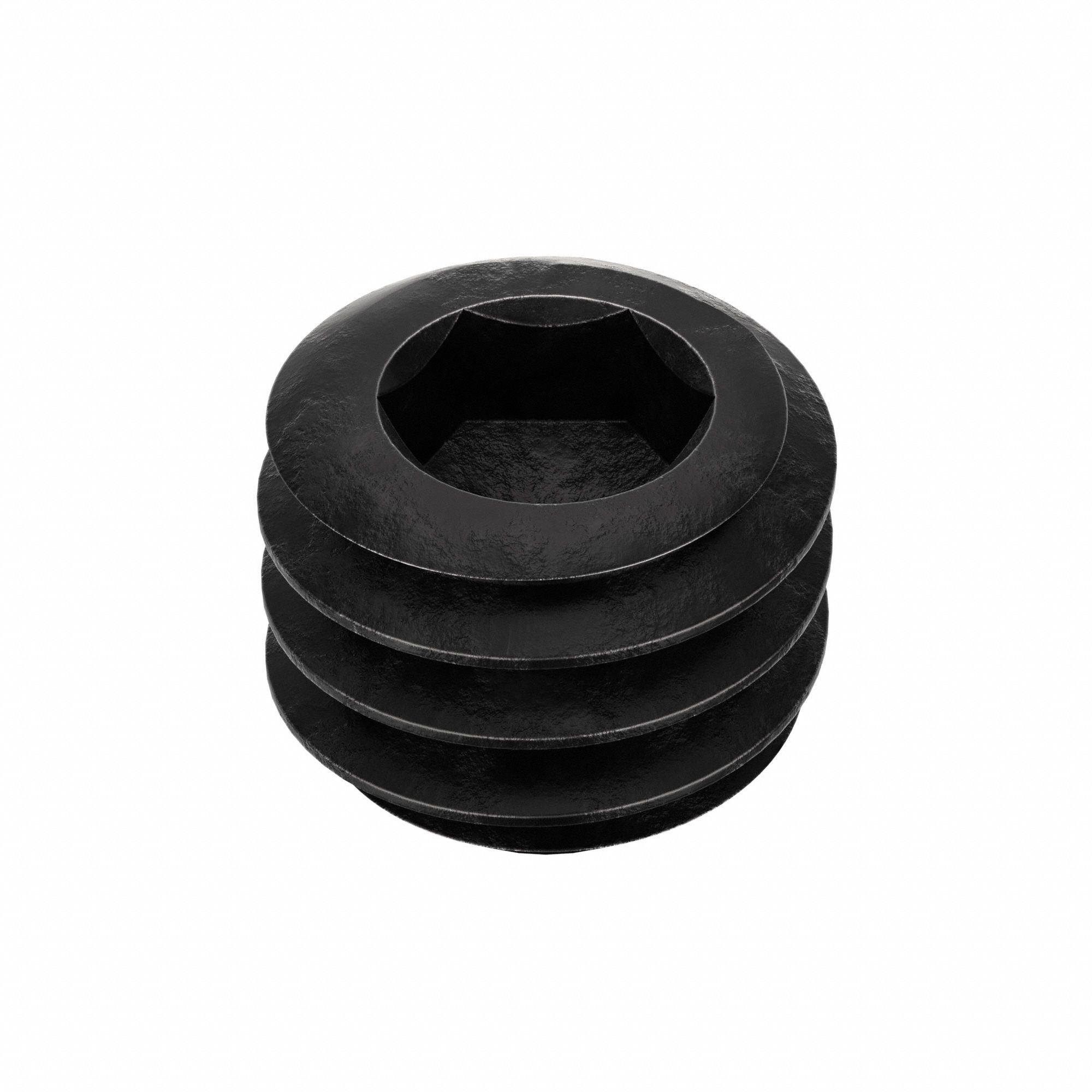 Socket Set Screw: 5/16"-18 Thread Size, 1/4 in Overall Lg, Cup pt, Alloy Steel, Black Oxide, 100 PK