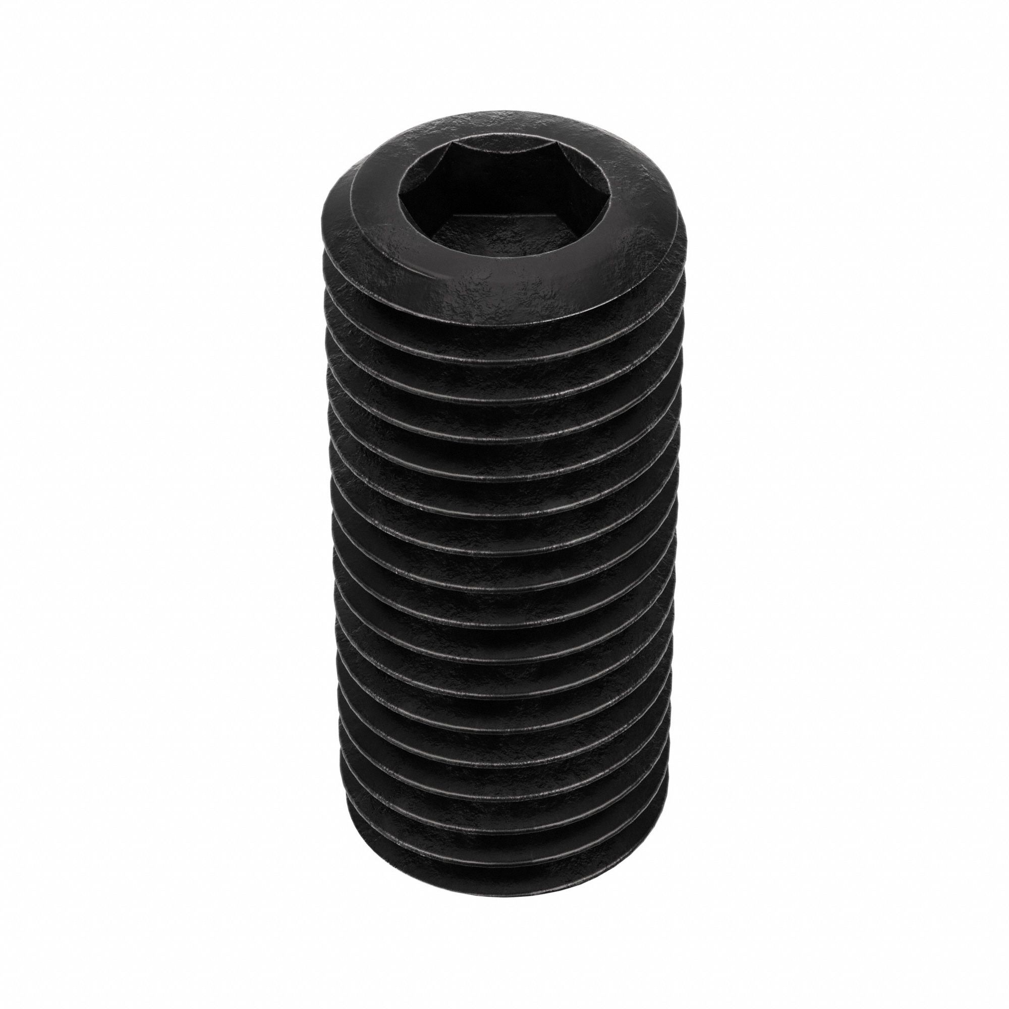 Socket Set Screw: 5/16"-24 Thread Size, 3/4 in Overall Lg, Cup pt, Alloy Steel, Black Oxide, 100 PK