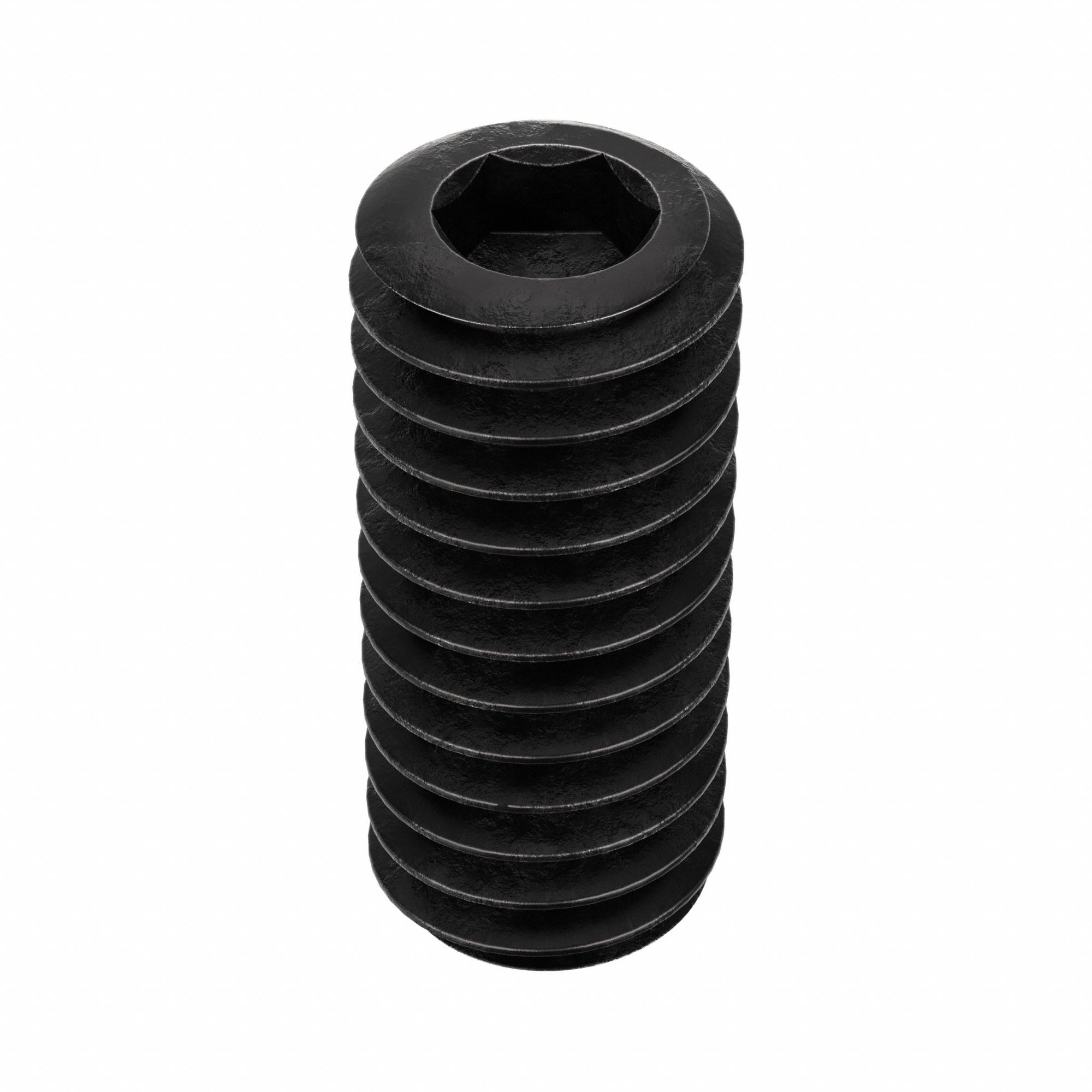 Socket Set Screw: 5/16"-18 Thread Size, 3/4 in Overall Lg, Cup pt, Alloy Steel, Black Oxide, 100 PK