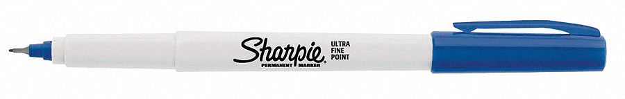 Marcador Permanente Sharpie Multiuso Doble Punta Fina y Ultra Fina Azul