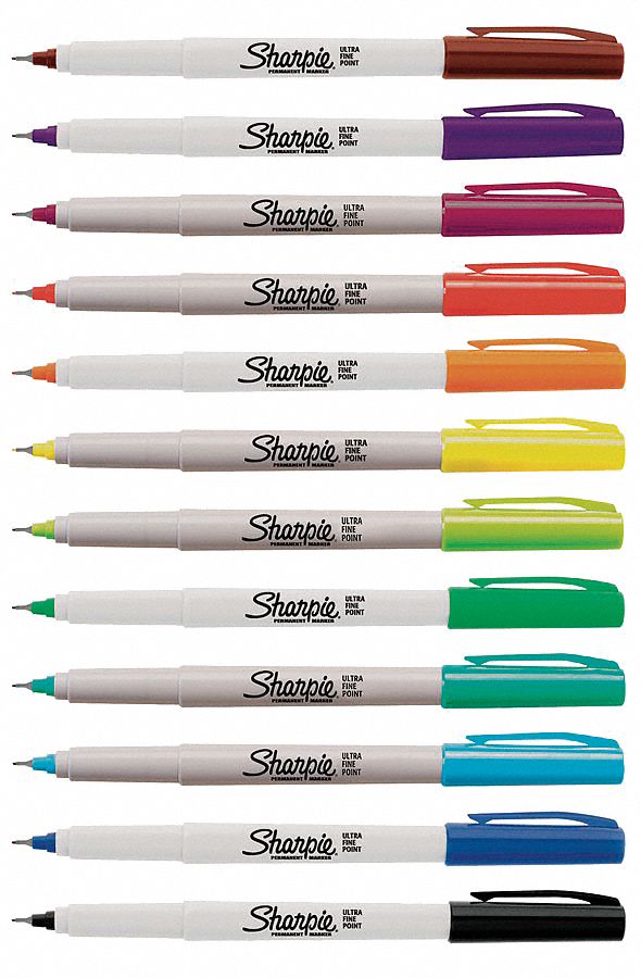 SHARPIE Permanent Marker Set, Assorted 5TCE737175PP Grainger