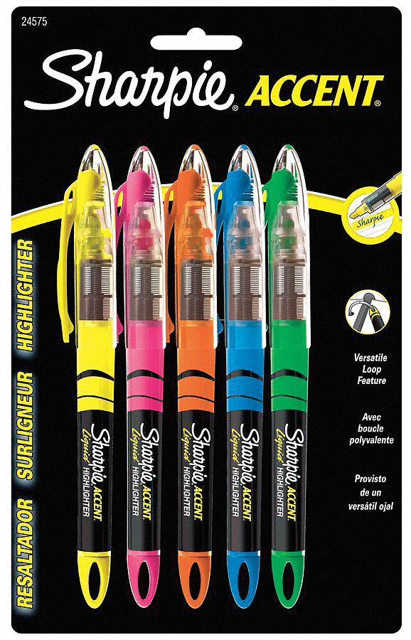 Sharpie Narrow Chisel Tip Pocket Highlighters – Assorted Colors - Shop  Highlighters & Dry-Erase at H-E-B