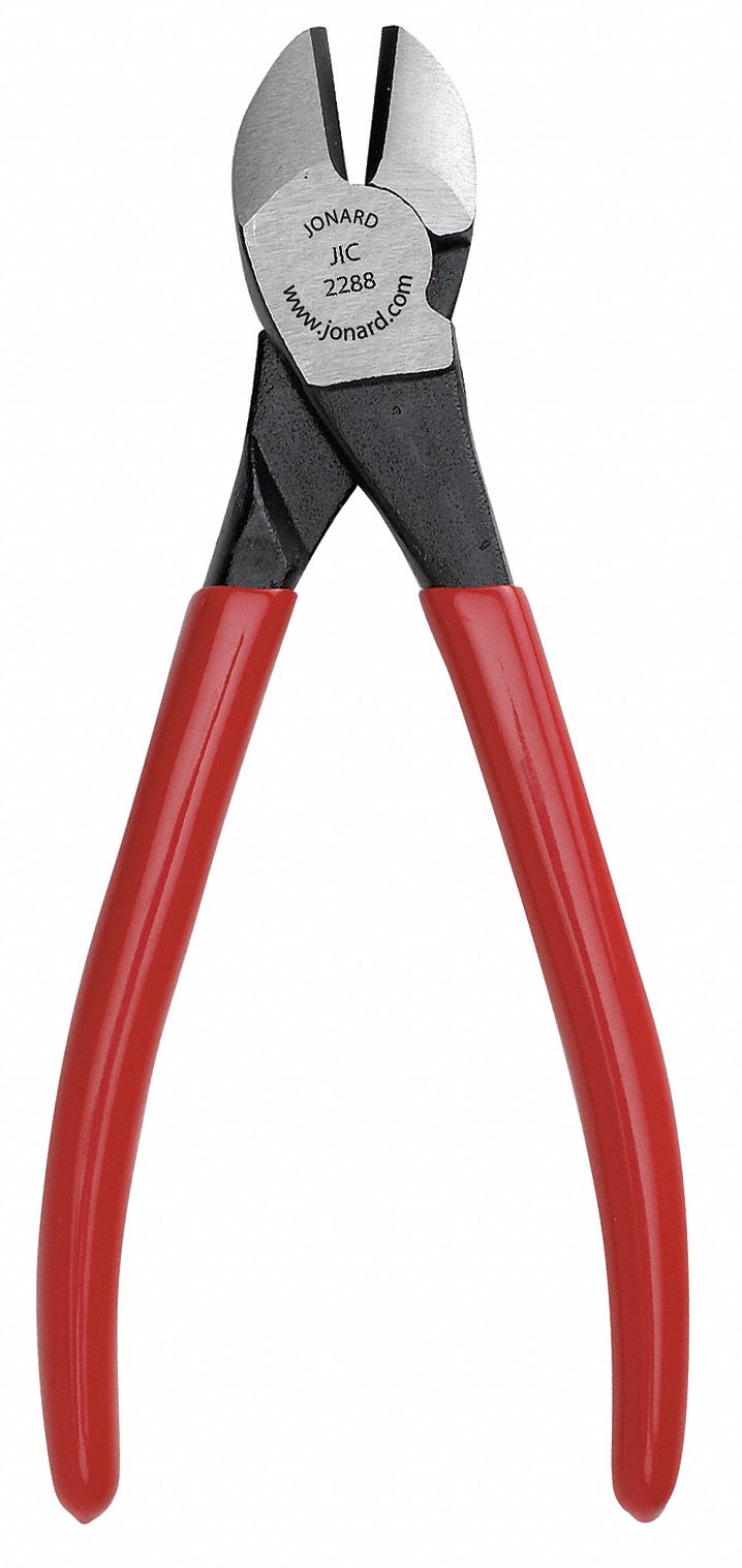 HIGH LEVERAGE DIAGONAL CUTTING PLIER, FLUSH, STRAIGHT, OVAL, ⅞ IN JAW L, 1¼ IN JAW W