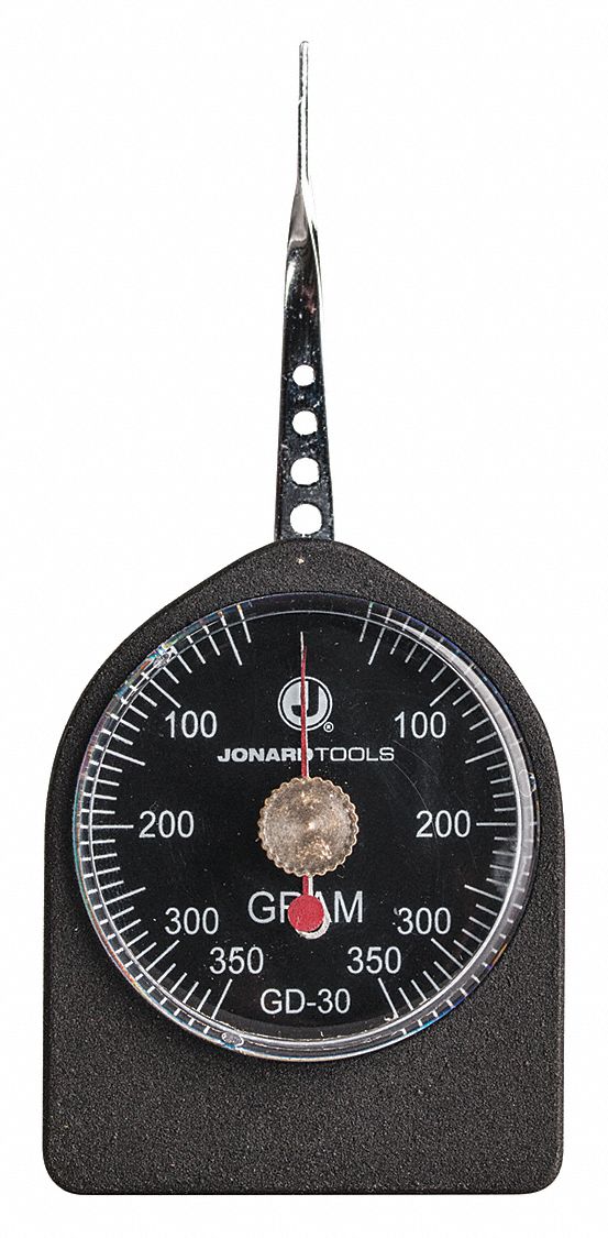 1 grams Graduation Jonard GD-5 Flat Tip Small Force Gauge +/- 0.01 Accuracy Dial Display 5-50 grams 
