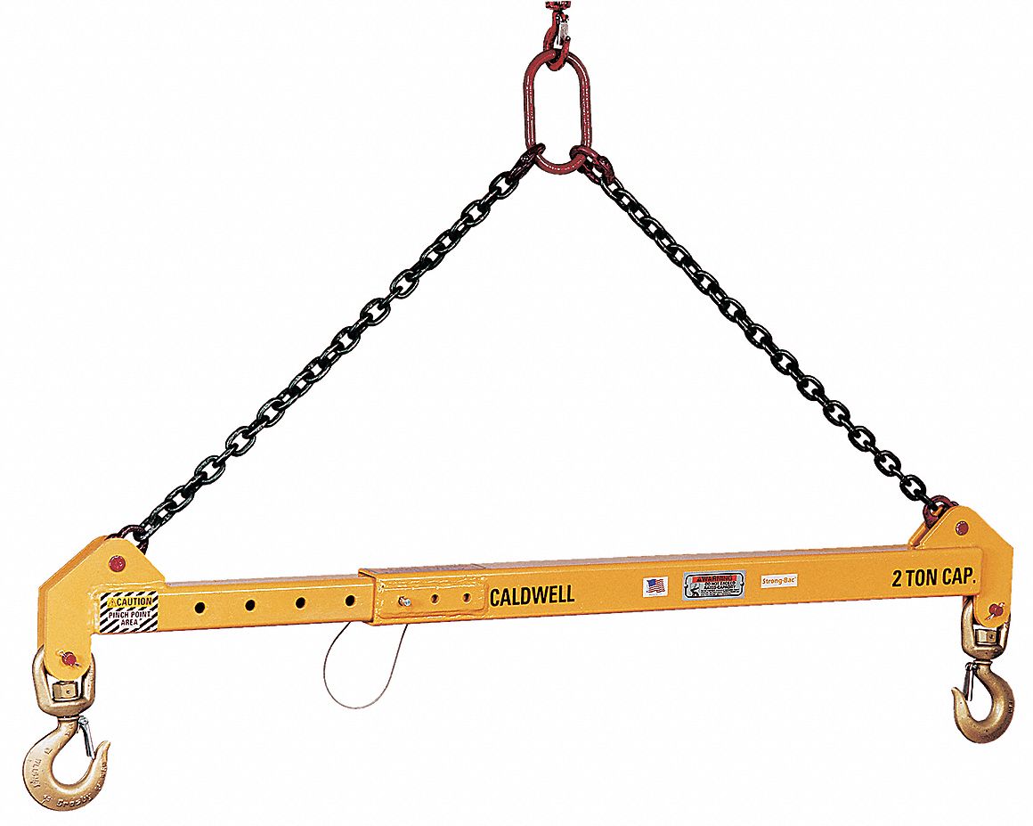 CALDWELL, 10,000 lb Working Load Limit, 168 in Max. Spread, Adjustable