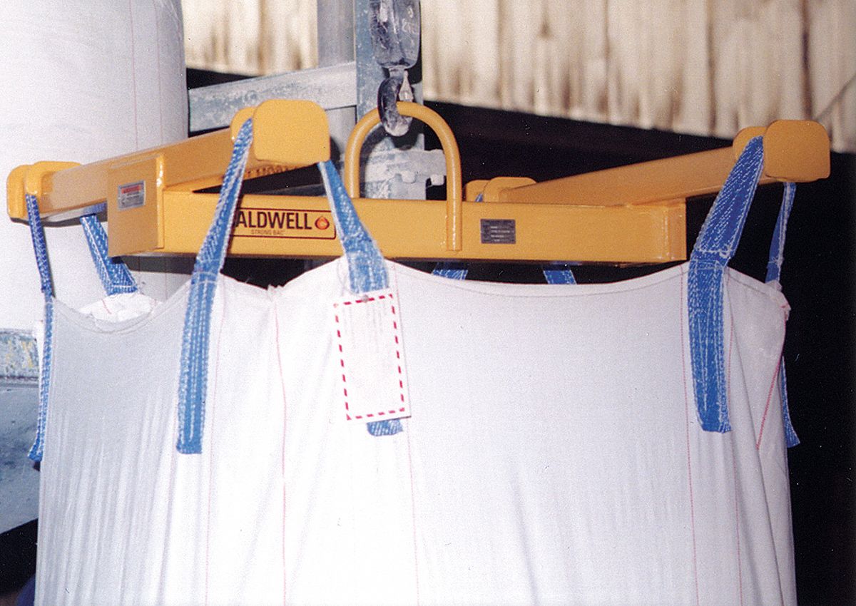 CALDWELL Bulk Container Lifting Beam, 2,200 lb, Lug Spread 36 in