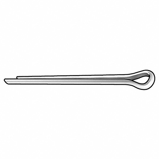 1/8" x 1" Cotter Pin Low Carbon Steel Zinc Plated 