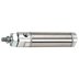 Double Acting Stainless Steel  Round Air Cylinder, Nose Mount