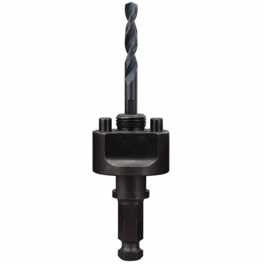 MILWAUKEE Hole Saw Arbor Quick Change, 5/8"18 Thread Size, Hex Arbor