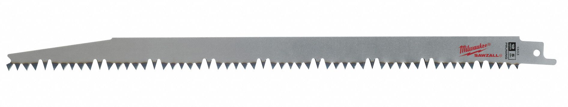 MILWAUKEE 12 In Reciprocating Saw Blade Green Wood Materials Cut 5 