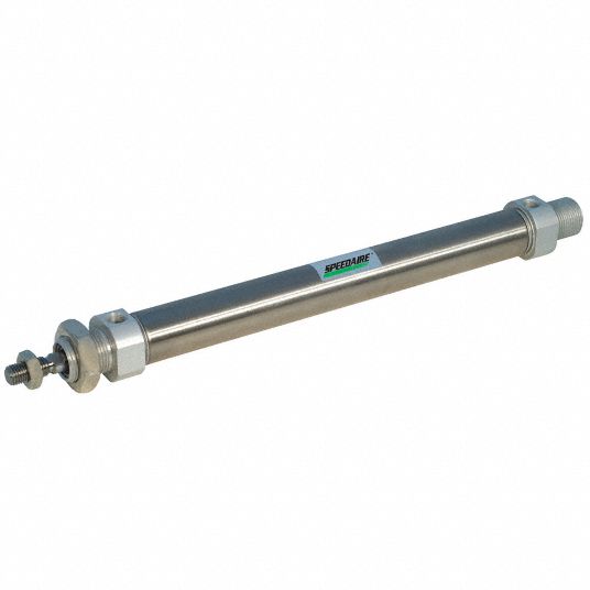 SPEEDAIRE, 16 mm Air Cylinder Bore Dia., 100 mm Stroke, Air Cylinder 5TKL5C85E16100 Grainger