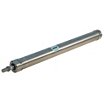 Double Acting Stainless Steel  Round Air Cylinder, Basic Mount image