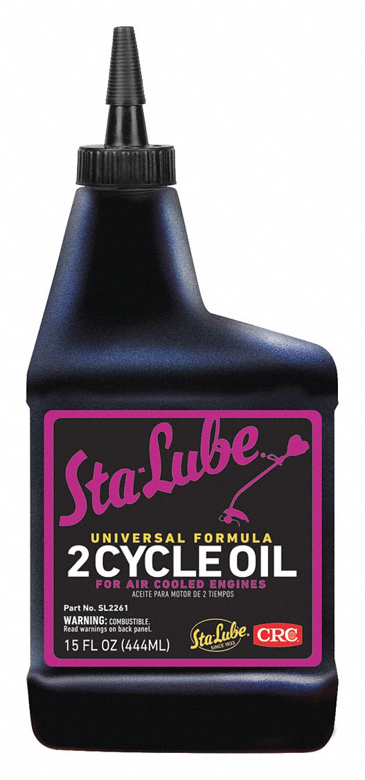 2-Cycle Engine Oil: 15 oz Size, Bottle, Not Specified, Blue, Conventional