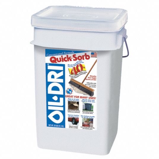OILDRI, 2 gal Volume Absorbed per Pkg., 20 lb Wt, Loose Absorbent