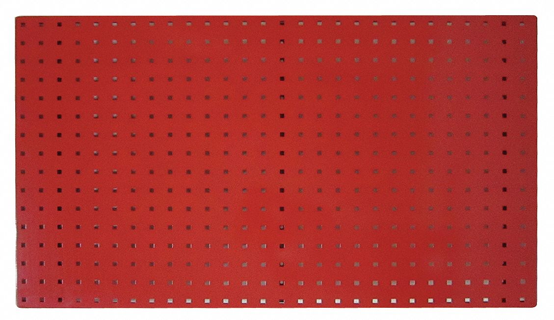 APPROVED VENDOR Panel Perforado, Altura 42-1/2 x 24 Ancho, Acero con 400  lb. de Clasificación de Carga, Color Rojo - Paneles Perforados y Anaqueles  Estacionarios - 5TPC1