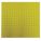 PEGBOARD PANEL, SQUARE, ⅜ IN PEG HOLE SIZE, 24 IN X 24 IN X ½ IN, STEEL, YELLOW