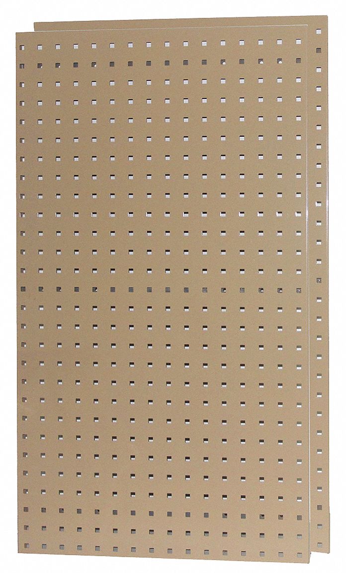 APPROVED VENDOR Panel Perforado , Altura 24 x 24 Ancho , Acero con 300  lb. de Clasificación de Carga , Color Blanco - Paneles Perforados y  Anaqueles Estacionarios - 6YB78