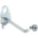SINGLE ROD PEGBOARD HOOK, 9/32 IN PEG HOLE, FOR 1 IN PEGBOARD HOLE SPACING, 10 PK