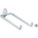 DOUBLE ROD PEGBOARD HOOK, ¼ IN PEG HOLE, FOR 1 IN PEGBOARD HOLE SPACING, 10 PK