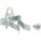 EXTENDED SPRING CLIP, 9/32 IN PEG HOLE, FOR 1 IN PEGBOARD HOLE SPACING, 10 PK
